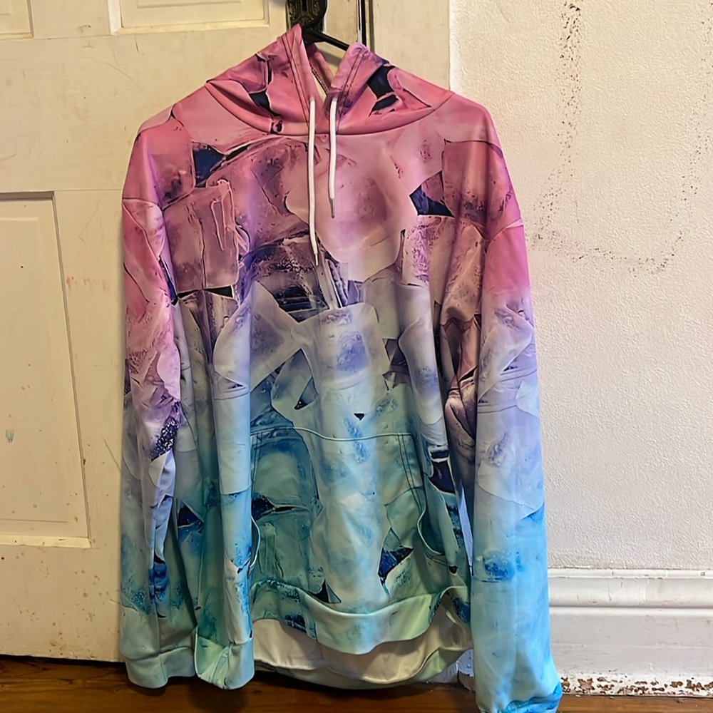 Men’s gradient ice cube hoodie